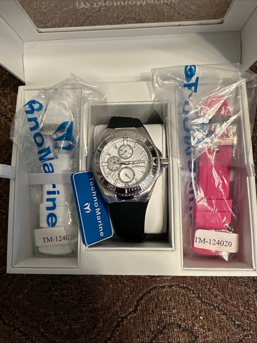 TechnoMarine Men's Black Silicone Strap Chronograph Watch